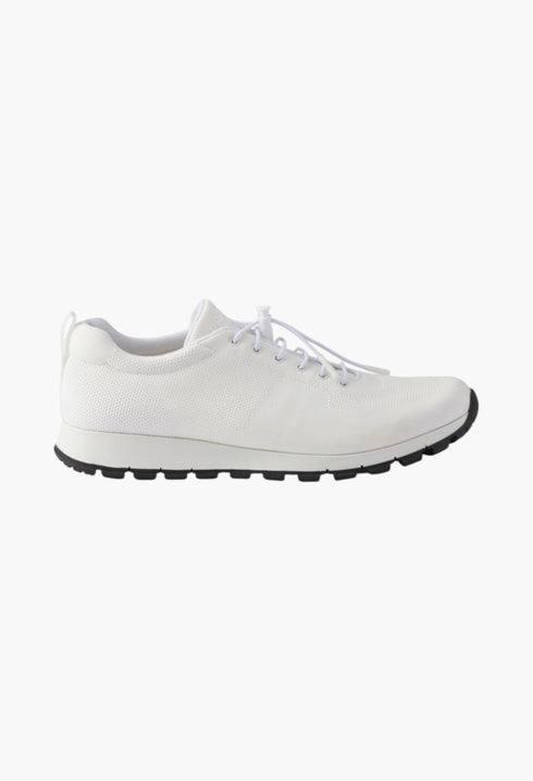 White - Stretch Knit Sneakers - GLAM MODA